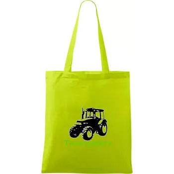 John traktorista - Taška bavlněná - 42 x 38 cm ( Limetková )