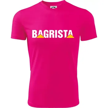 Bagrista nápis - Dětské triko sportovní (dresovina) - 146 cm/10 let ( Neon Pink )