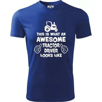 Chlapecké oblečení Užasný řidič je zde! - Dětské triko sportovní (dresovina) - 158 cm/12 let ( Královská modrá )