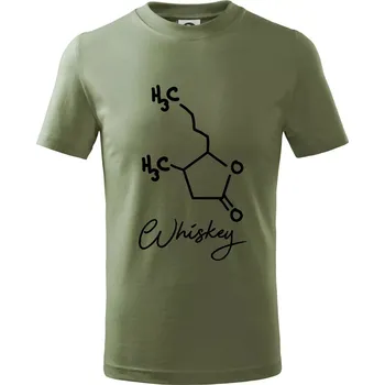 Barová chemie - whiskey - Tričko dětské bavlněné - 122 cm/6 let ( Khaki )