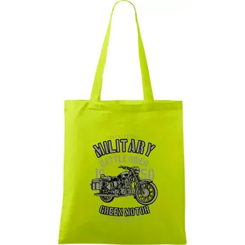 Green Military Ride - Taška bavlněná - 42 x 38 cm ( Limetková )