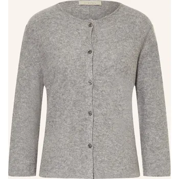 Dámský svetr Lilienfels Dámský Pletený Kašmírový Kardigan, šedá, 42