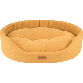 Pelíšek pro psa Pelíšek pro psa oválný MONTEGO mustard/hořčicová velikost S, M, L, XL, XXL Rozměr: M - 52x44x14 cm