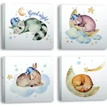 Obrazy v sadě 4 ks 30x30 cm Good Night – Wallity ID_1556222