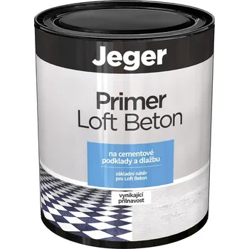 Penetrace Jeger Primer Loft Beton Základní nátěr speciální na cementové podlahy a dlažbu, bílý, 1 l 30839-LM-ESJ