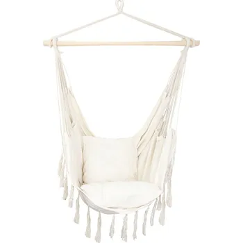 Závěsné křeslo STREND PRO Křeslo GREKO, houpací, zahradní, závěsné, přírodní, béžové