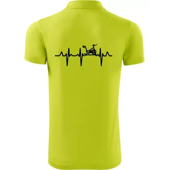 Pánská košile EKG rotoped - Polokošile Victory sportovní (dresovina) - M ( Limetková )