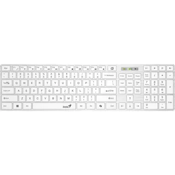 Klávesnice Genius Klávesnice Slimstar 126, Drátová USB, CZ+SK layout, Copilot klávesa, Bílá