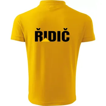 Pánská košile Řidič nápis - Polokošile pánská Pique Polo 203 - 2XL ( Žlutá )