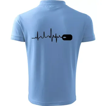 Pánská košile EKG myš - Polokošile pánská Pique Polo 203 - 3XL ( Pyžamově světlá modrá )