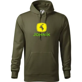 Pánská mikina Johník - Mikina pánská Cape s kapucí - 2XL ( Military )