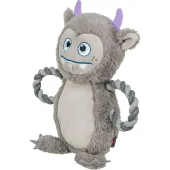 Hračka pro psa TRIXIE Be Eco Monster - příšerka, hračka/přetahovadlo pro psy, 33 cm, polyester/bavlna, šedá