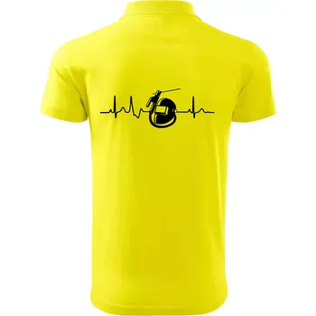 Pánská košile EKG svářeč - Polokošile pánská Pique Polo 203 - 5XL ( Citrónová )