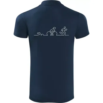 Pánská košile EKG triatlon - Polokošile Victory sportovní (dresovina) - XL ( Námořní modrá (velmi tmavá - téměř černá) )