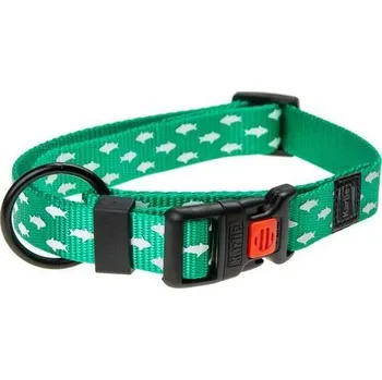 Karlie Obojek ASP Mix&Match zelený motiv Žralok velikost M 40-55cm 20mm