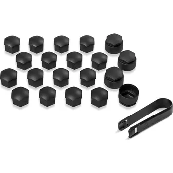 Autolékárnička Škoda Kryty šroubů, černé - matné i pro bezp. šrouby