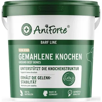 AniForte Moučka z mletých hovězích kostí pro psy a kočky - vápník pro klouby a kosti (500 g - 2 kg) Hmotnost: 2 kg