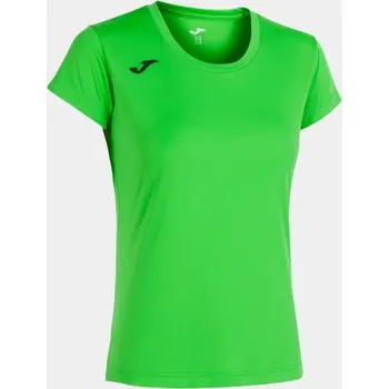 Dámské/Dívčí sportovní tričko JOMA RECORD II SHORT SLEEVE T-SHIRT FLUOR GREEN Velikost: L, Barva: FLUOR GREEN