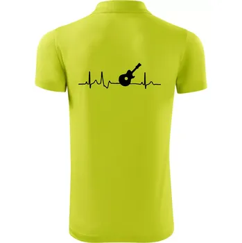 Pánská košile EKG akustická kytara - Polokošile Victory sportovní (dresovina) - S ( Limetková )