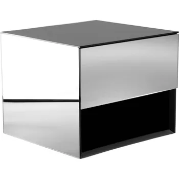 Noční stolek Jotex Stříbrný zrcadlový závěsný noční stolek MIRRE 37 x 35 cm