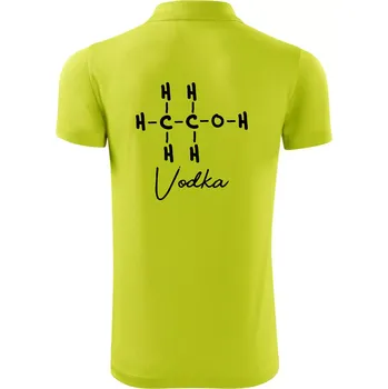 Pánská košile Barová chemie - vodka - Polokošile Victory sportovní (dresovina) - L ( Limetková )