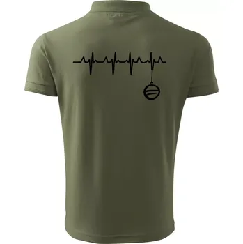 Pánská košile EKG Vánoční ozdoba - Polokošile pánská Pique Polo 203 - XL ( Khaki )