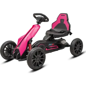 Dětské vozidlo Dětská šlapací motokára Go-kart Baby Mix Speedster růžová