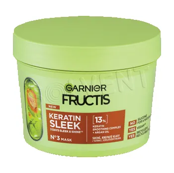 Vlasová regenerace Fructis maska 370ml Keratin Sleek