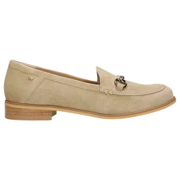 Dámské polobotky Béžové Dámské Mokasíny S Kovovou Sponou Wojas 4633064 40