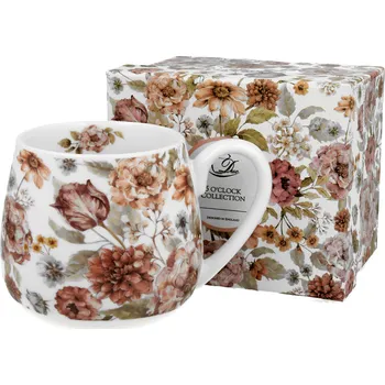DUO Gifts DG - Porcelánový hrnek Barylka PASTEL FLOWERS v dárkové krabičce - 430 ml