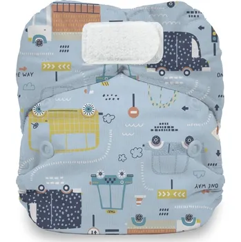 Plenkové kalhoty Thirsties Natural Newborn AIO na SZ - Traffic Jam