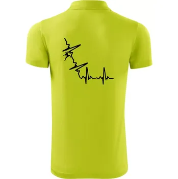 Pánská košile EKG bouldering - Polokošile Victory sportovní (dresovina) - 2XL ( Limetková )