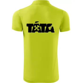Pánská košile Táta nápis - bagrista - Polokošile Victory sportovní (dresovina) - XL ( Limetková )