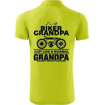 Pánská košile Biker Grandpa - Polokošile Victory sportovní (dresovina) - 3XL ( Limetková )