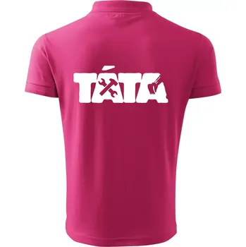 Pánská košile Táta nápis - bagrista - Polokošile pánská Pique Polo 203 - 3XL ( Purpurová )