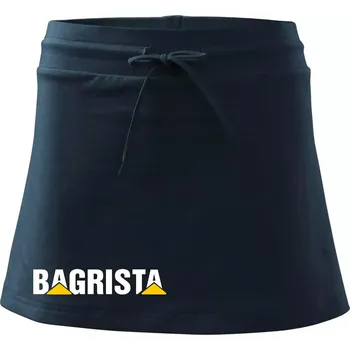 Dámská sukně Bagrista nápis - Sportovní sukně - two in one - M ( Námořní modrá (velmi tmavá - téměř černá) )