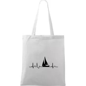 EKG plachetnice - Taška bavlněná - 42 x 38 cm ( Bílá )