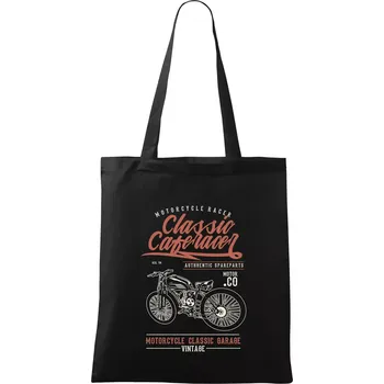 Classic Caferacer - Taška bavlněná - 42 x 38 cm ( Černá )