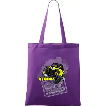 Nákupní taška ATV xtreme race - Taška bavlněná - 42 x 38 cm ( Fialová )