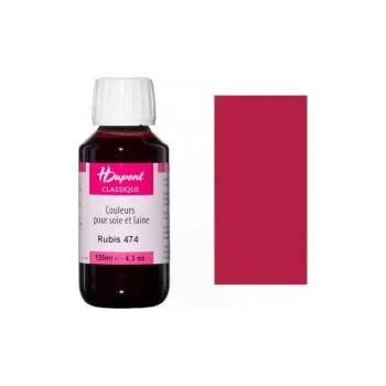 Speciální výtvarná barva Napařovací barva na hedvábí Dupont 125ml – 474 Ruby (Napařovací barva na hedvábí Dupont 125ml – 474 Ruby)