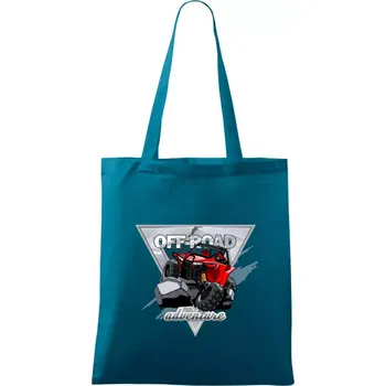 ATV adventure buggy - Taška bavlněná - 42 x 38 cm ( Petrolejová )