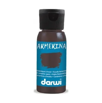 Výtvarná barva Barva na porcelán Darwi Armerina 50ml – 805 Dark Brown (Barva na porcelán Darwi Armerina 50ml – 805 Dark Brown)