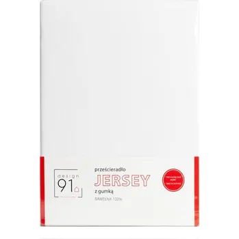 Prostěradlo PROSTĚRADLO S ELASTICKÝM JERSEY DESIGN91 220X200 CM, VÝŠKA 30 CM BÍLE