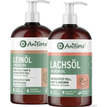 AniForte Olejový set AniForte® pro psy, kočky a koně (malý) (2x 500 ml)