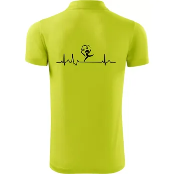 Pánská košile EKG moderní gymnastika stuha - Polokošile Victory sportovní (dresovina) - XL ( Limetková )