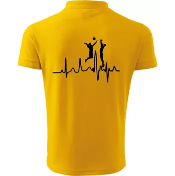 Pánská košile EKG volejbalistky - Polokošile pánská Pique Polo 203 - 5XL ( Žlutá )