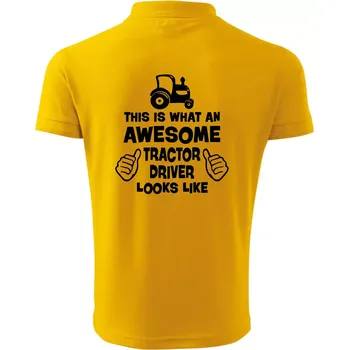 Pánská košile Užasný řidič je zde! - Polokošile pánská Pique Polo 203 - 2XL ( Žlutá )
