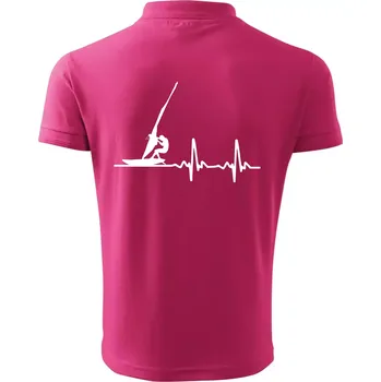 Pánská košile EKG Windsurfing - Polokošile pánská Pique Polo 203 - 4XL ( Purpurová )