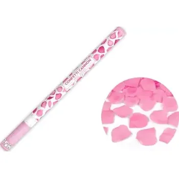 Konfeta Konfety v tubě – lupeny růží, růžové 80cm