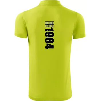 Pánská košile Limited edition 1984 pruh - Polokošile Victory sportovní (dresovina) - 3XL ( Limetková )